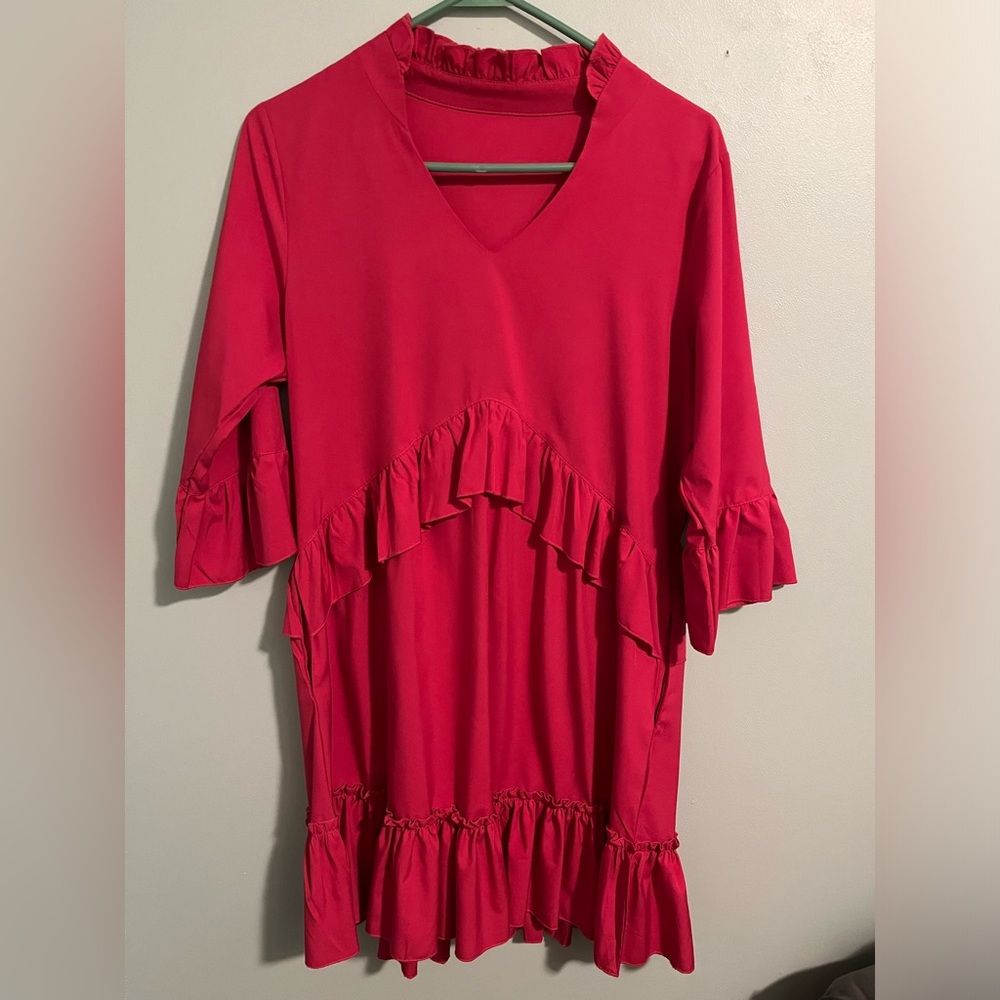I got this shirt off Amazon it is hot pink.